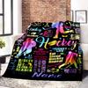 Hockey Life Passion Play And Princess Gift Customizable Blanket Text Warmthful Decor Versatile For Sofa Couch Office Bed Picnics Ideal For All Seasons