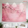 2D Flat - 2D Flat - A Large Tapestry Featuring a Cherry Blossom Pattern, Perfect for Decorating Walls in Bedrooms, Living Rooms, Meditation Spaces, Of