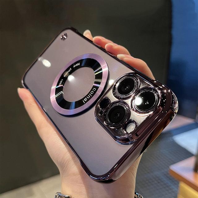 

Ультратонкий безрамочный чехол для телефона Iphone 14 13 12 Pro Max 14plus 14pro, прозрачный противоударный магнитный чехол для беспроводной зарядки For iPhone 14Pro