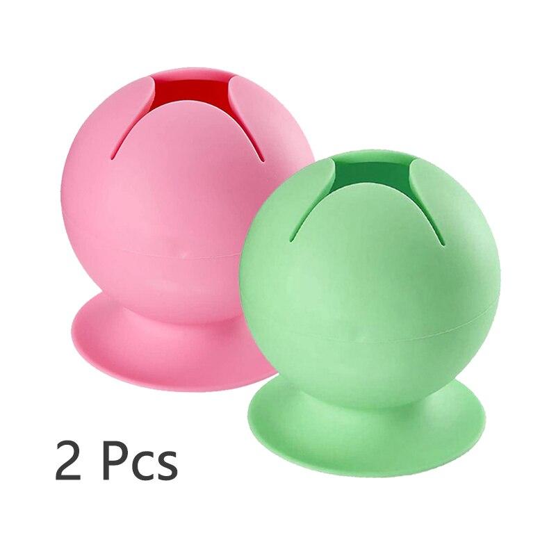 

2 Pcs Vinyl Weeding Scrap Collector Suctioned Soft Silicone Colorful Crafts Small Item Holder Storage Box Durable Home Supplies Medium