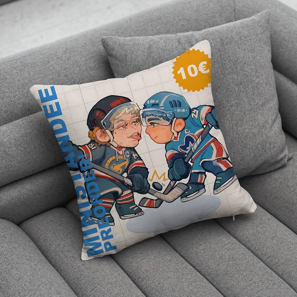 Beliebte TV-Heiz-Rivalität Kissenbezug Quadratisch Doppelseitiger Druck Kurzer Plüsch Sofa-Kissenbezug Schlafzimmer Nachttischkissen