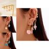 Ocean Starfish Shell Earrings For Women With Zinc Alloy Material Summer Beach Jewelry