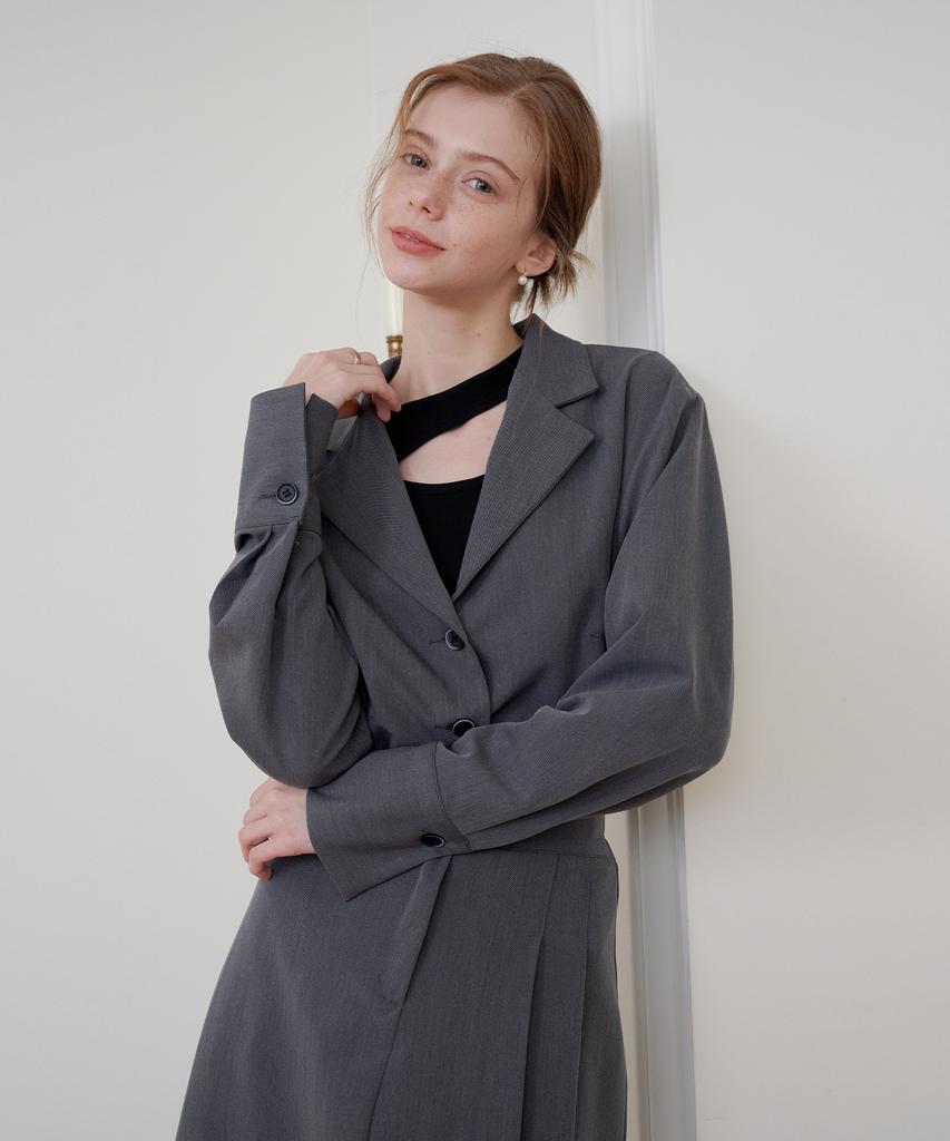 BIBYSEOB Tailored Overjacket Shirt Charcoal [T41]