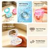 1 Set Portable Contact Lenses Case Contact Lenses Cleaner Ultrasonic With Removable Box Remove Tear Protein Cleaning Machine