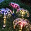 Waterproof Fiber Optic LED Solar Light Colorful Flowers Landscape Lights Landscape Fairy Light Outdoor