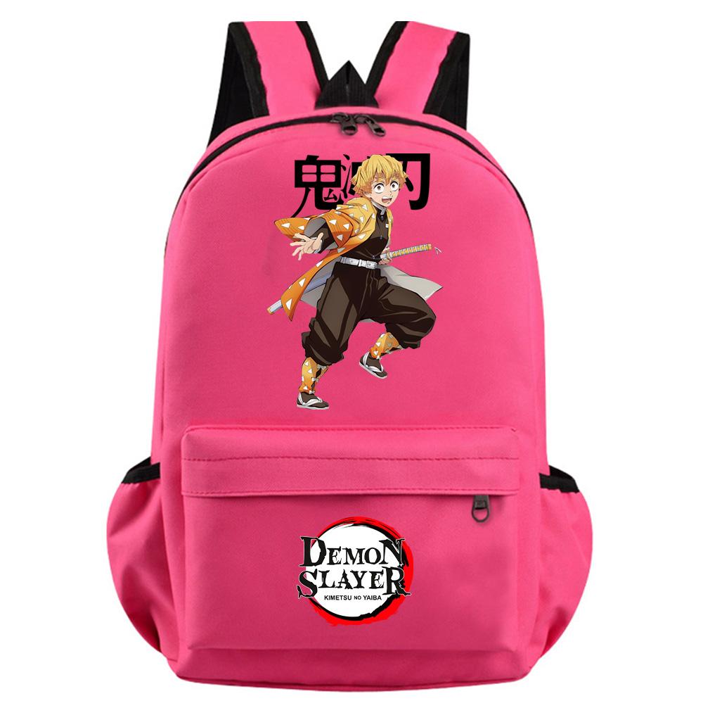 Colorful Anime Demon Slayer Printed Backpack for Teenager Girl Boy Student Schoolbag Women Large Capacity Waterproof Travel Bag Rucksack Gift