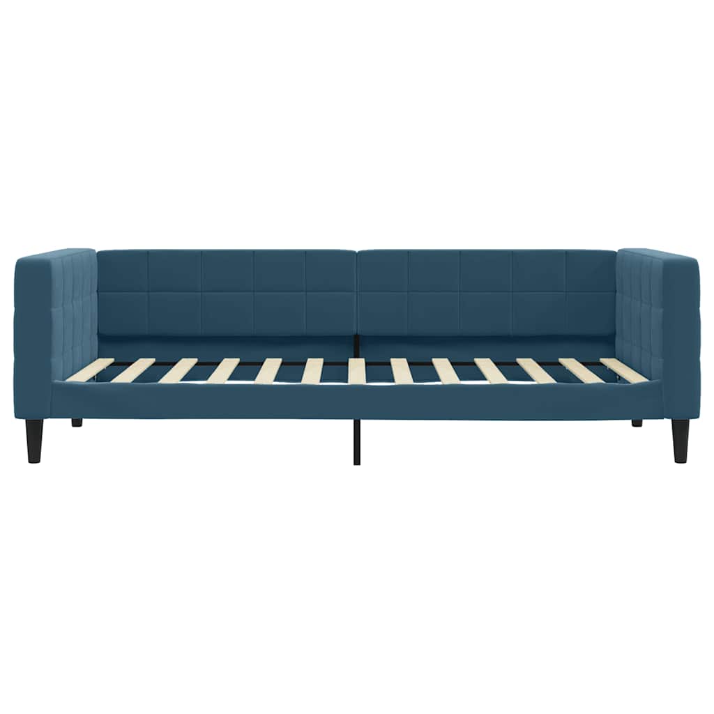 Vidaxl Sofa with Sleeping Function, Blue, 90X200 Cm, Upholstered In Velvet