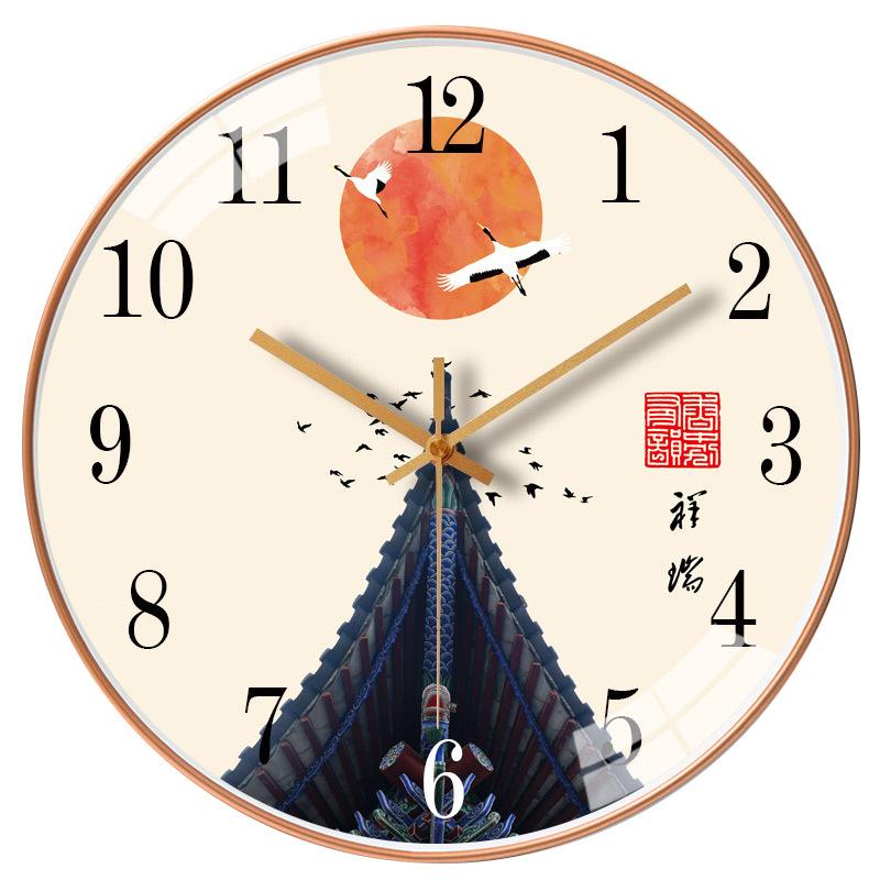 8-inch 20cm household living room wall clock simple silent clock creative clock without punching wall hanging