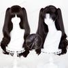 Fate Tohsaka Rin Cosplay Wig 80cm Long Black Woman Hair Anime Cosplay Wig Halloween Heat Resistant Synthetic Wigs