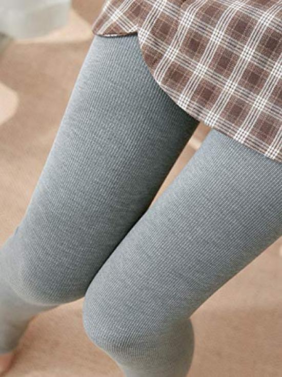 Schlankmachende Leggings High 1800D [MeetFelice] Fleecegefüttert für Damen, Strumpfhose, Strumpfhose, Herbst/Winter Unterwäsche, Unifarben, Warm, Unterwäsche, Schwarz, Stretch,