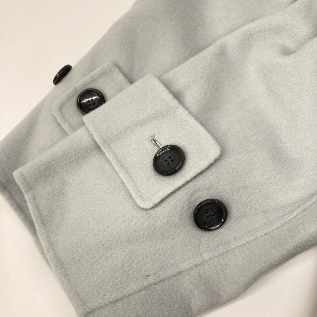 Diagram 03244 61002-00 Light blue wool double belted coat coat 36 Light greenUsed