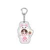 Straykids New Cute Acrylic Keychain Skzoo Peripheral Acrylic Keychain Li Longfu Fang Can Wolf Cub Backpack Accessories
