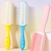 Ergonomic Detangle Hairbrush With Soft Bristles And Hollow Out Designs Hairdressing Tool Styling Comb For Oild Head