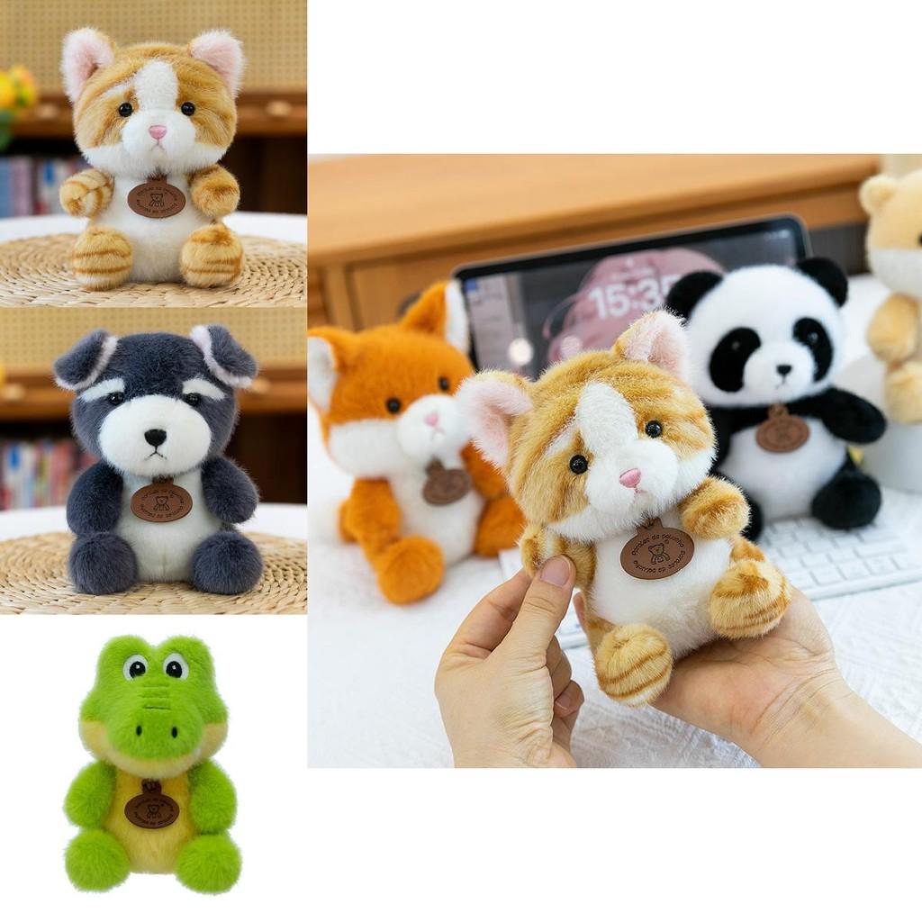 Yellow Duck Cat Elephant Crocodile Plush Animal Figures With Soft Pp Cotton Filling For Children Gift And Collection