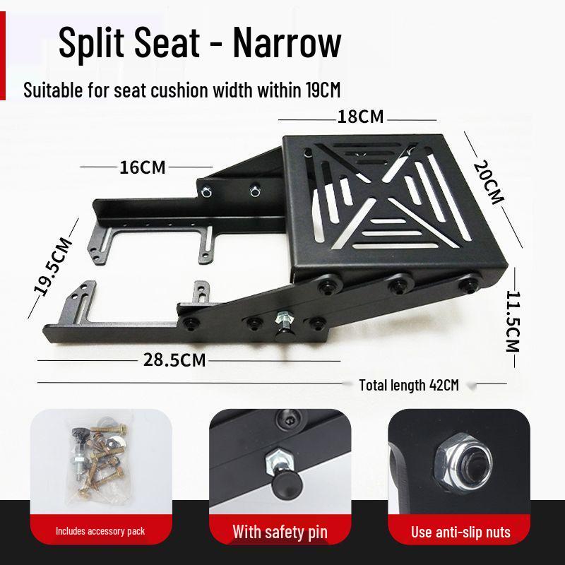 No. 9 Foldable Reinforced Rear Rack Tail Box, A7 Standard.