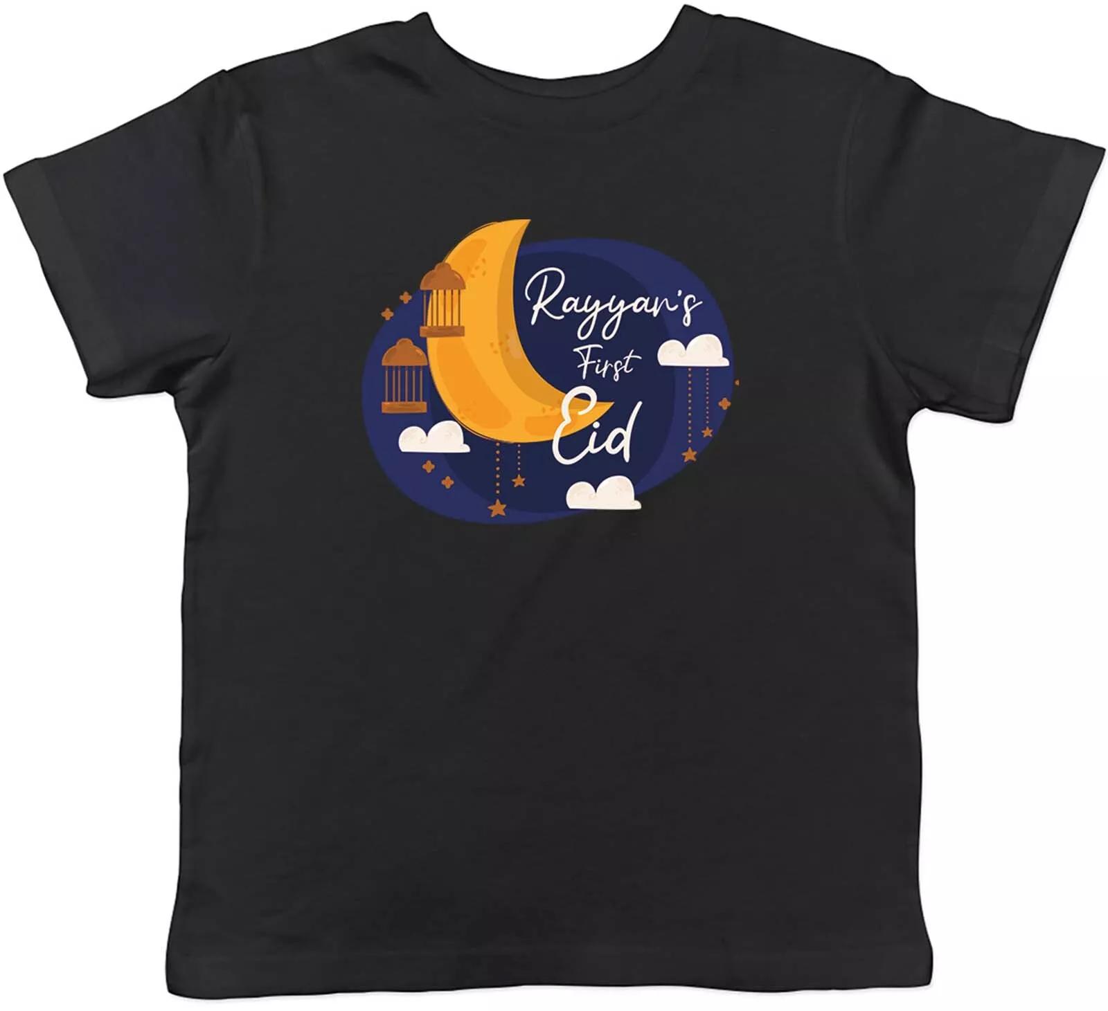 Персонализированная футболка на первый Курбан-байрам для детей, Мусульманский Ид Мубарак, Детская, Мальчики, Девочки, Подарок 150