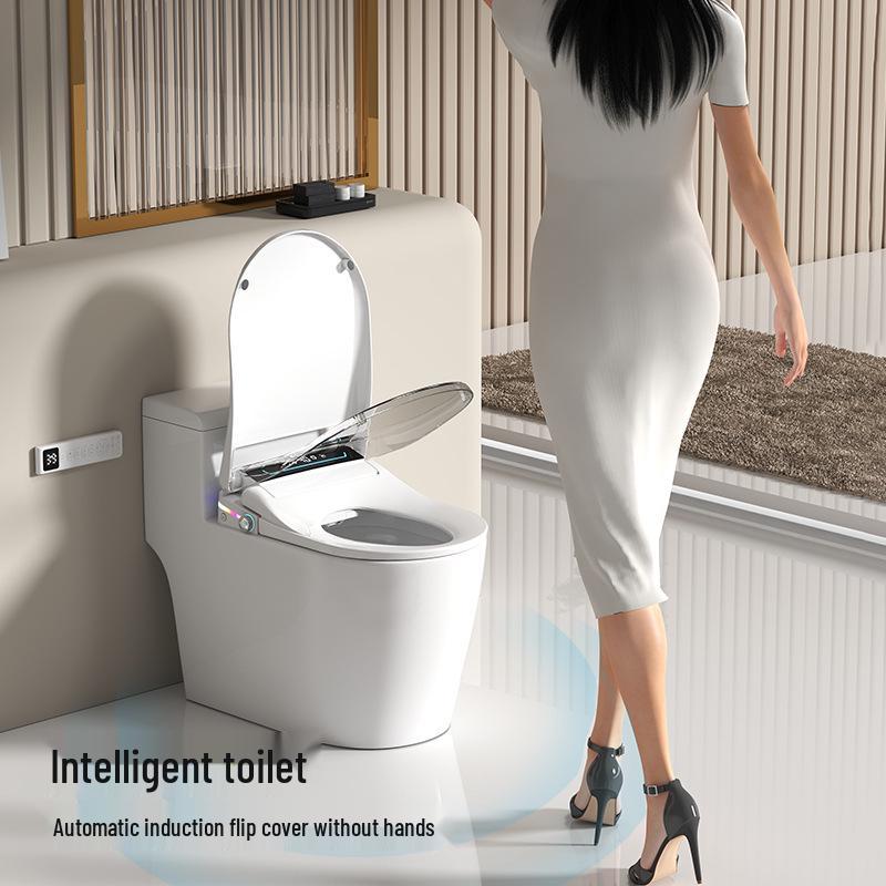 Smart Heated Toilet Seat Cover with Automatic Flip-Up and Foam Shield