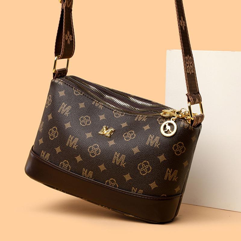 Retro-Tasche Damen neue Mode einfache Schultertasche Nischendesign große Kapazität Umhängetasche