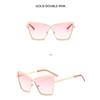 Women's Sunglasses, New Metal Large-frame Sunglasses.