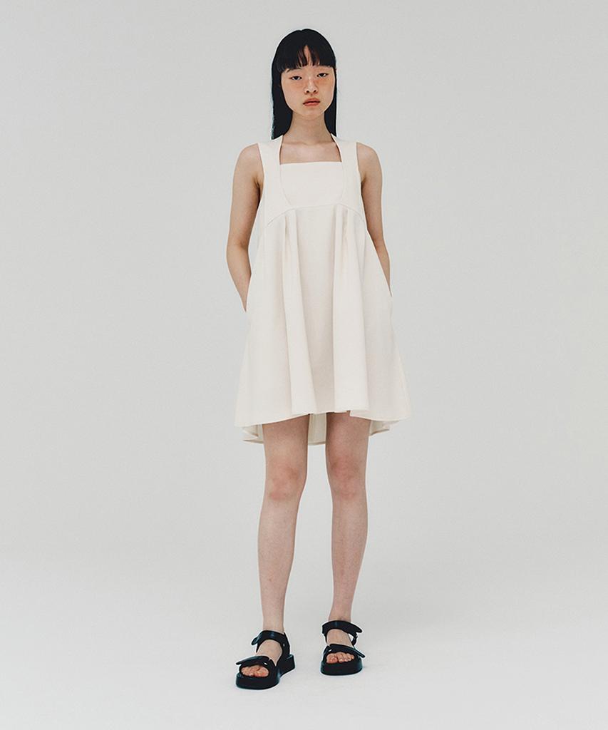 Awi Baby Doll Dress_Cream