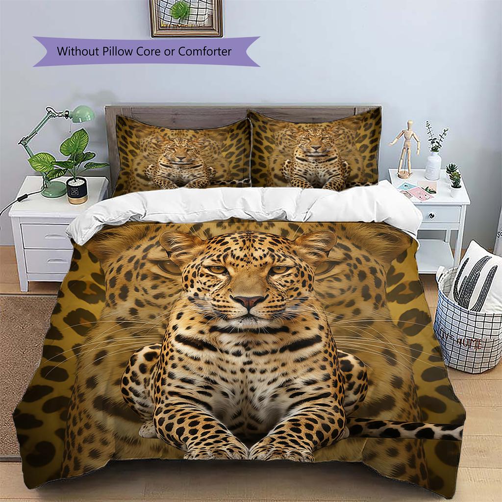Cartoon Pattern Bedding Quilt Set Quilt Cover Pillowcase Home Decoration Birthday Gift (1 * Duvet Cover + 2 * Pillowcase, Without Core)