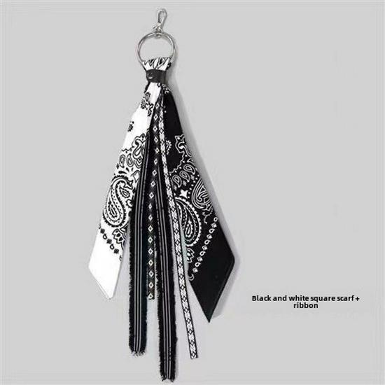 

Брюки в стиле хип-хоп с цветком кешью, шарфом и цепочкой для мужчин и женщин - подвеска-лента National Trend