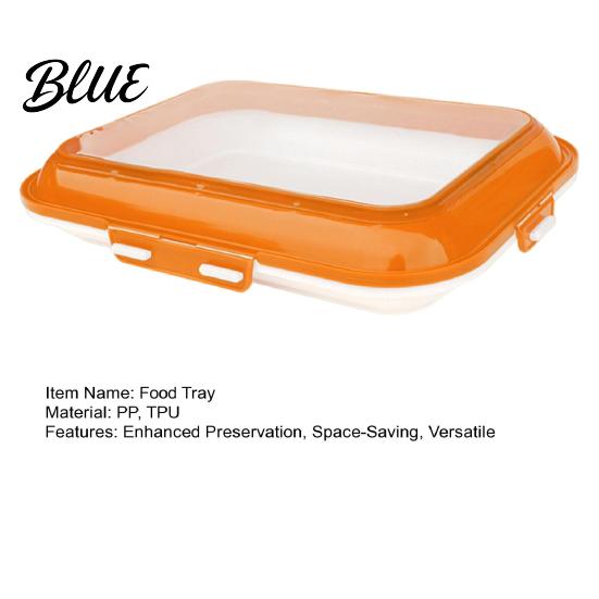 Vacuum Sealed Food Fridge Case Lid Stackable Tray with Container Preservation Reusable Storage for Kitchen