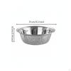 Stainless Steel Colander Perforated Vegetable Strainer Thickened Draining Basin for Home Cooks,