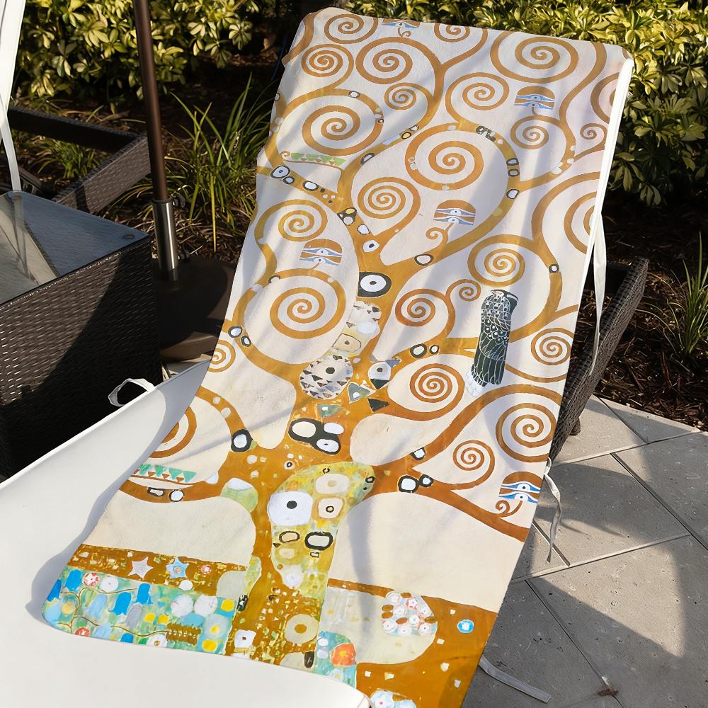 The Kiss Gustav Klimt Painting Towel Soft Pool Gift For Travel Gym Shower Camping Quick Dry Sports Large Beach Towels