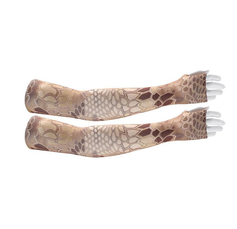 Wholesale Adult's Cooling Arm Sleeves Long Fingerless Gloves Anti-Slip Sun Protection Arm Sleeves