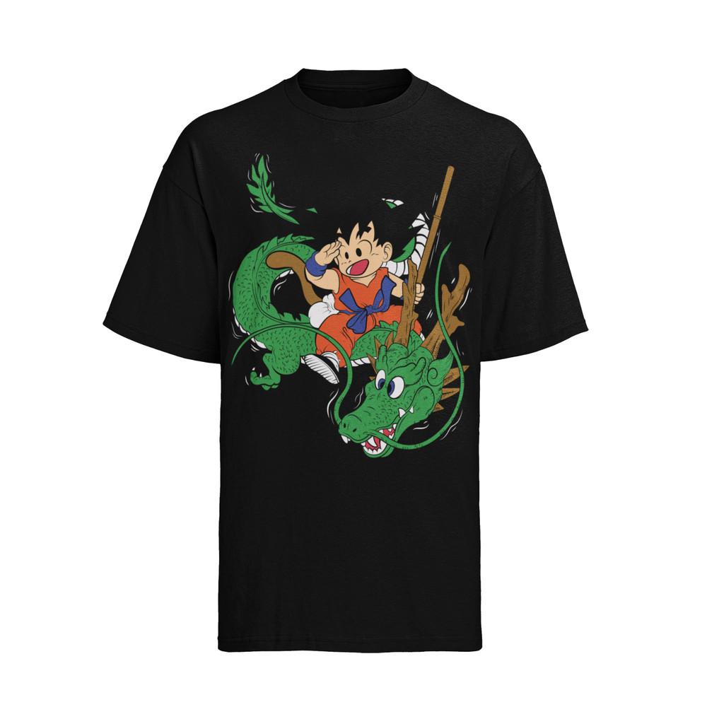 DRAGON BALl Shirt Son Goku Kid Shenlong Damen T-Shirt Oversize