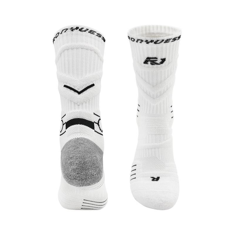 Non-Slip Professional Basketball Socks Men'S Medium Tube American Thickened Towel Bottom Women'S Sweat-Absorbing And Breathable Sports Socks Men'S