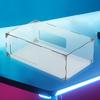 Transparente Acryl-Horizontal-Spielkonsolen-Staubschutzhülle, seitlich zu öffnen, staubdichter Schutz für PlayStation 5 Pro/Slim Disc Digital