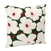 Cushion Cover 50cm X 50cm Unikko Cotton 74193 613 White X Green (1 Piece)