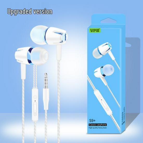 VPB S9 Electroplated Stereo In-Ear Wired Headphones with Microphone