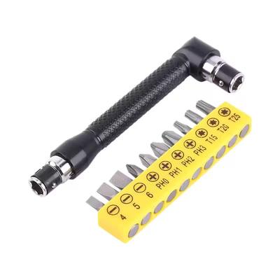 Professional 10 In 1 Torx Flat Angle Head L-shaped Twin Wrench Driver Torx Flat Socket Screwdriver Bit Multi-function Tool