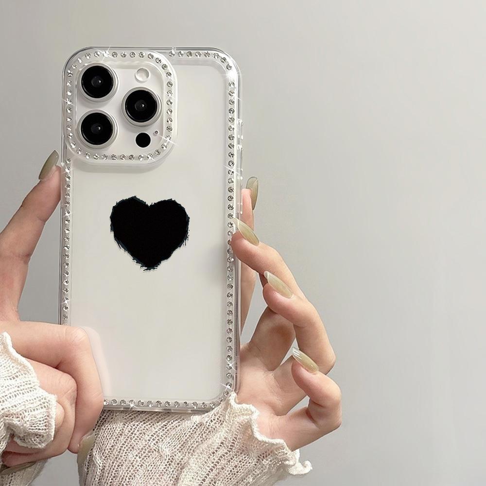 Bracelet Chain Phone Case For iPhone 17 16 15 13 14 for 17Air 17 12 14 16 Pro 17 14 16 Pro Max Sparking Diamond Cute Pattern Hard Cover With Lanyard