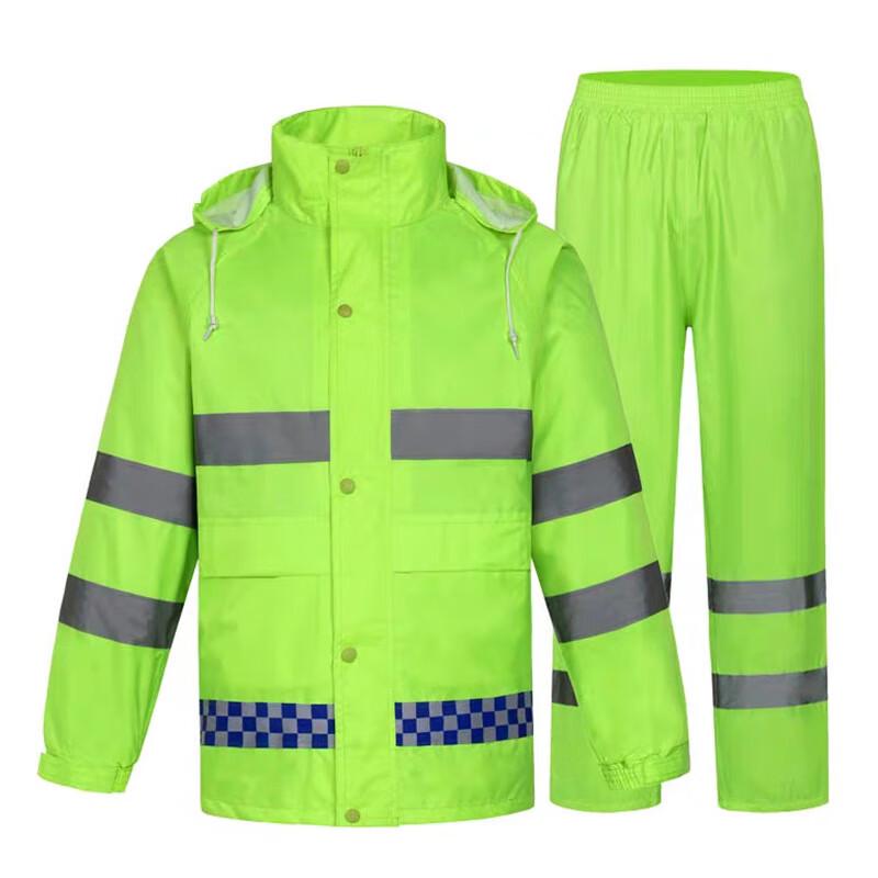 Reflective Split-Style Work Rain Suit