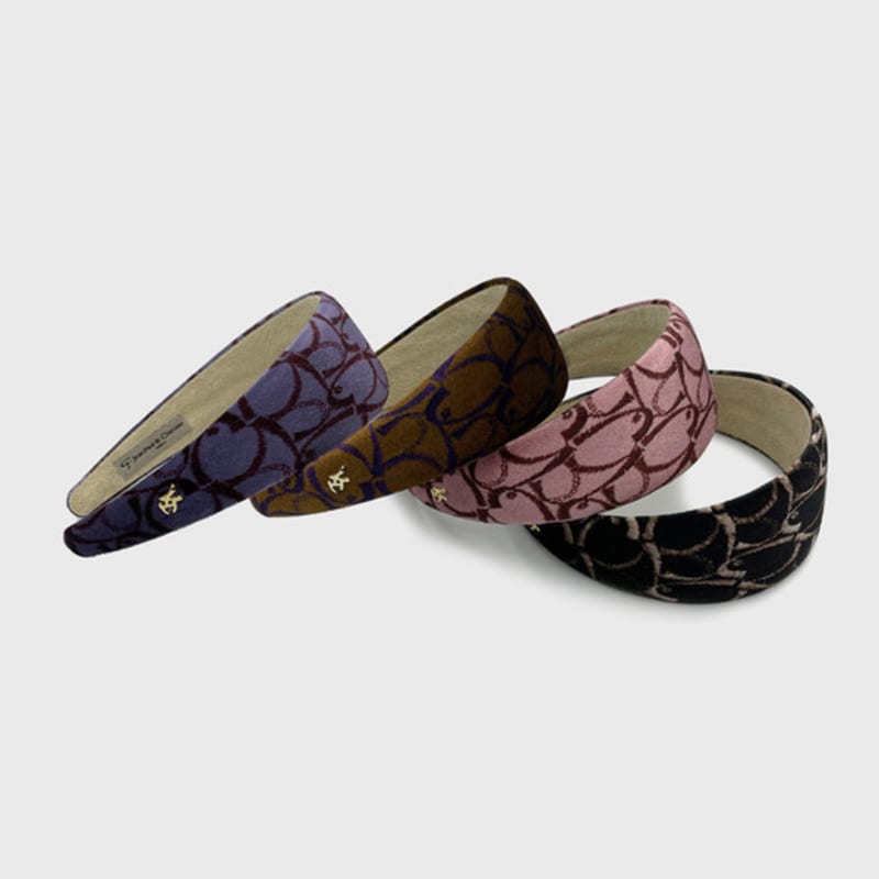 Jean Paul Clarisse Velvet Pattern Hairband LFHB0712