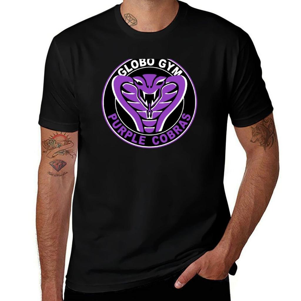 Globo Gym Purple Cobras Tshirt Comfortable Work Wear Tee Tshirt