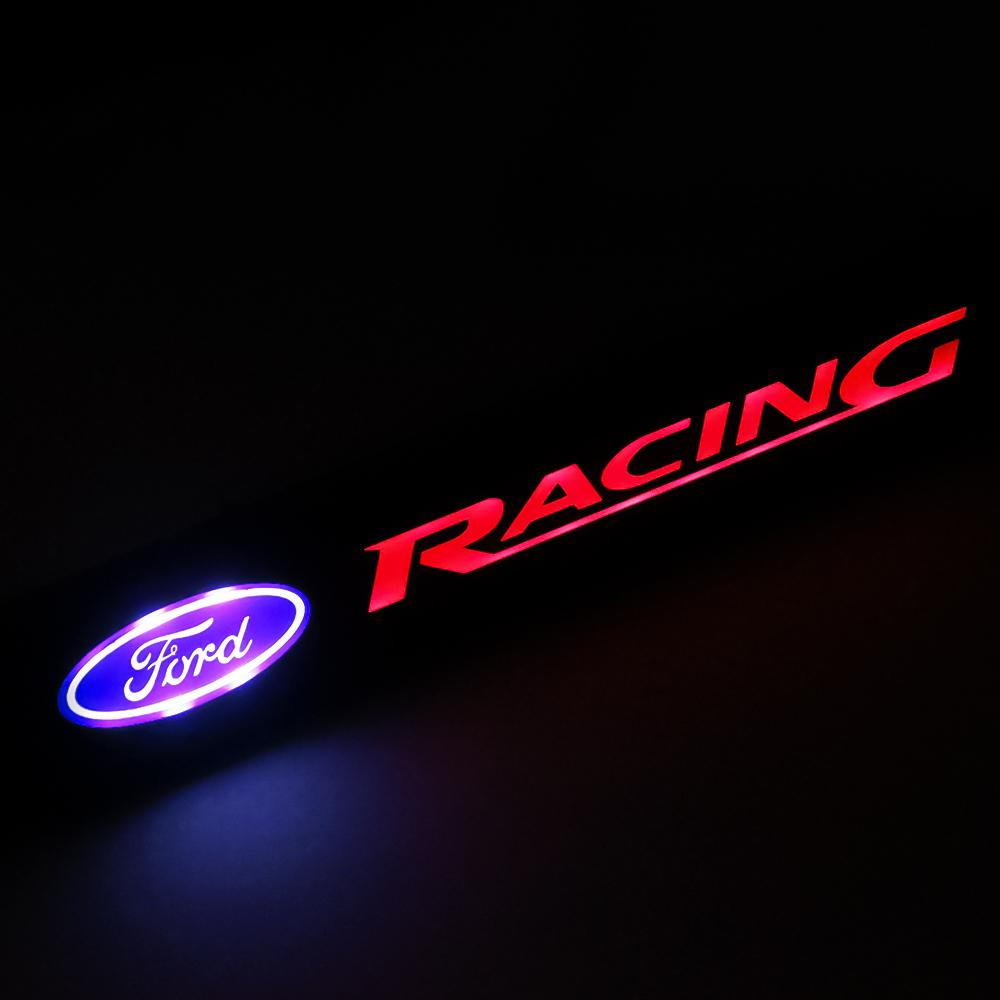 ABS Car Front Hood Grille LED Light For Ford Focus Mk2 Mk3 Fiesta Tuning Accessories Mk7 Ranger Mondeo Mk4 S-MAX Kuga Mustang