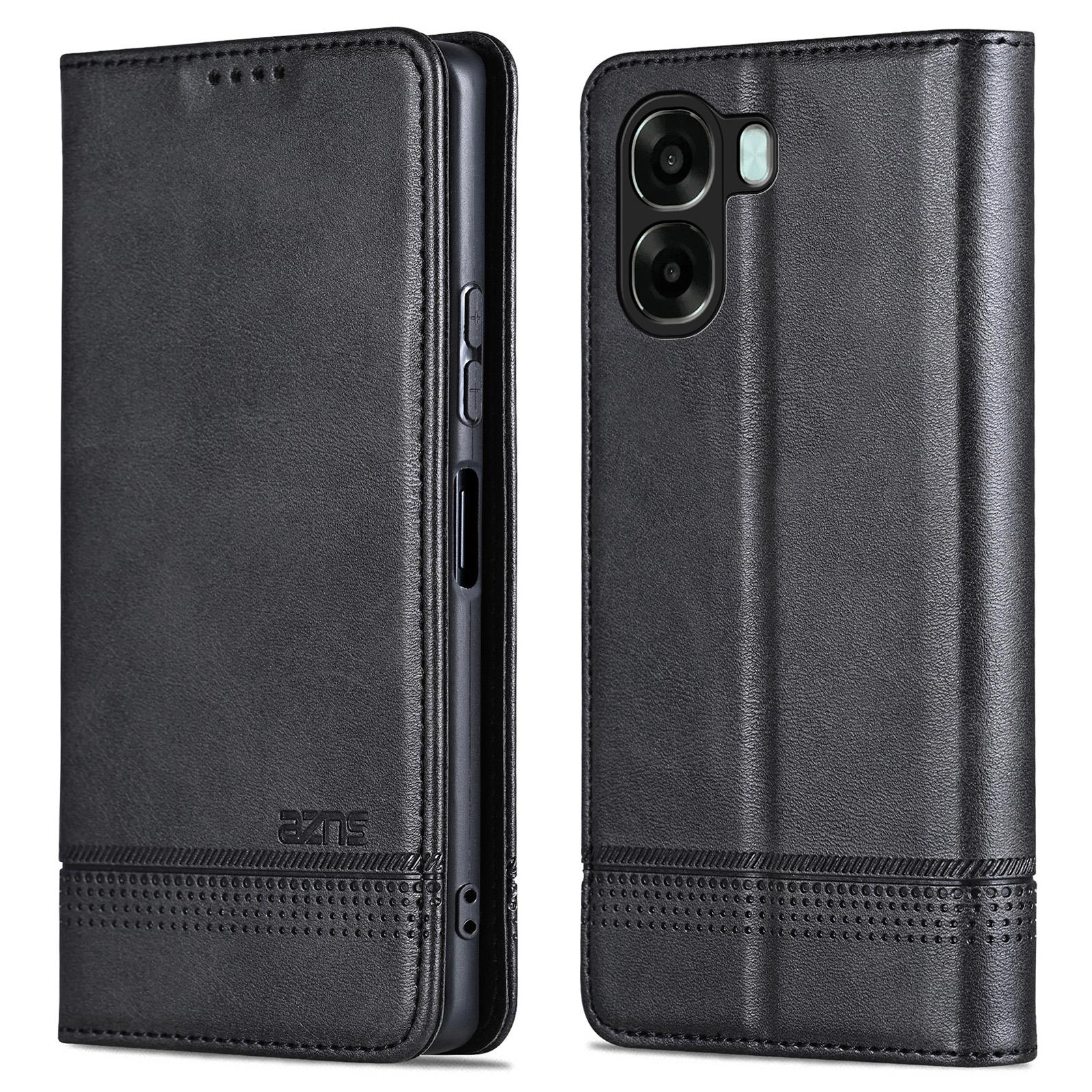 AZNS Phone Case  For Oppo A6x 5G / A6x 4G Cowhide Texture PU Leather Wallet Phone Cover