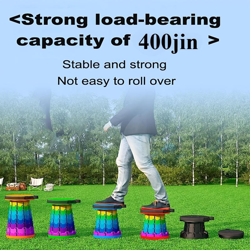 Outdoor travel telescopic stool, portable chair, adjustable telescopic stool, shoe - changing stool, telescopic folding stool fo