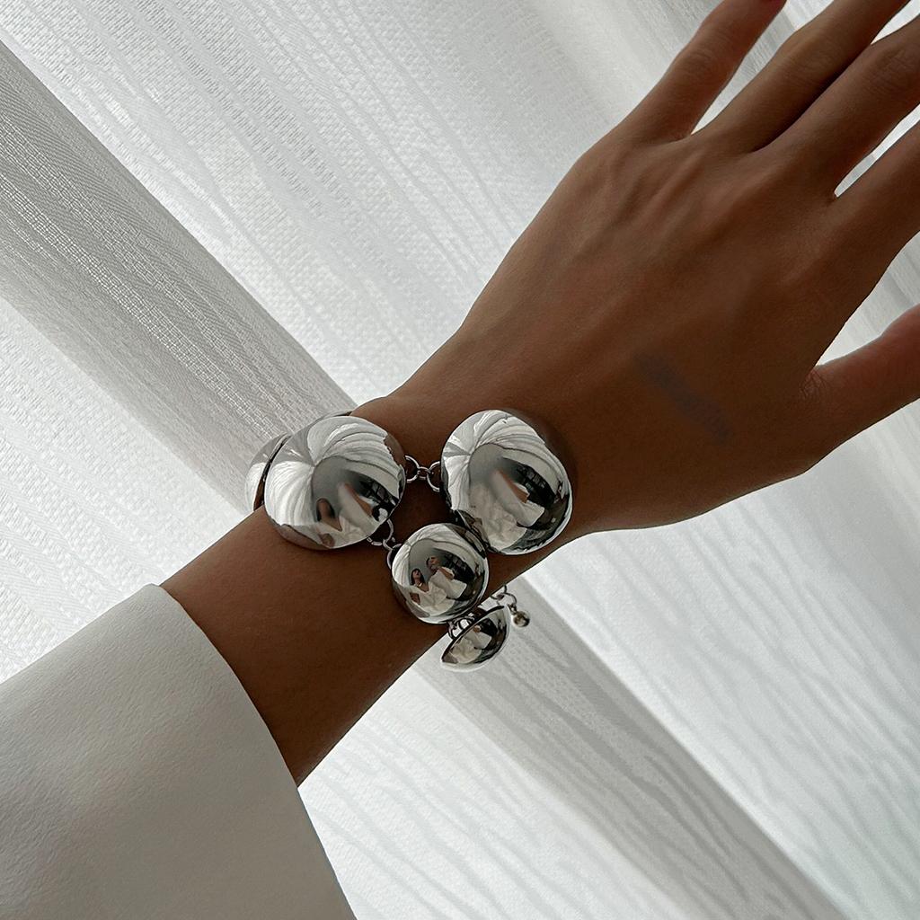 Ingemark Hip Hop Punk Semicircle Chain Necklace Bracelet for Women 2026 Trend Classic Metal Link Grunge Jewelry Steampunk Men
