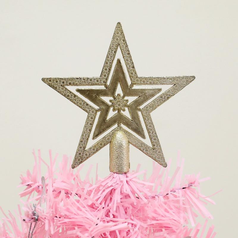 Neuer Mini-Weihnachtsbaum 45/60cm rosa Tisch-Weihnachtsdekorations-Arrangement Weihnachtsschmuck