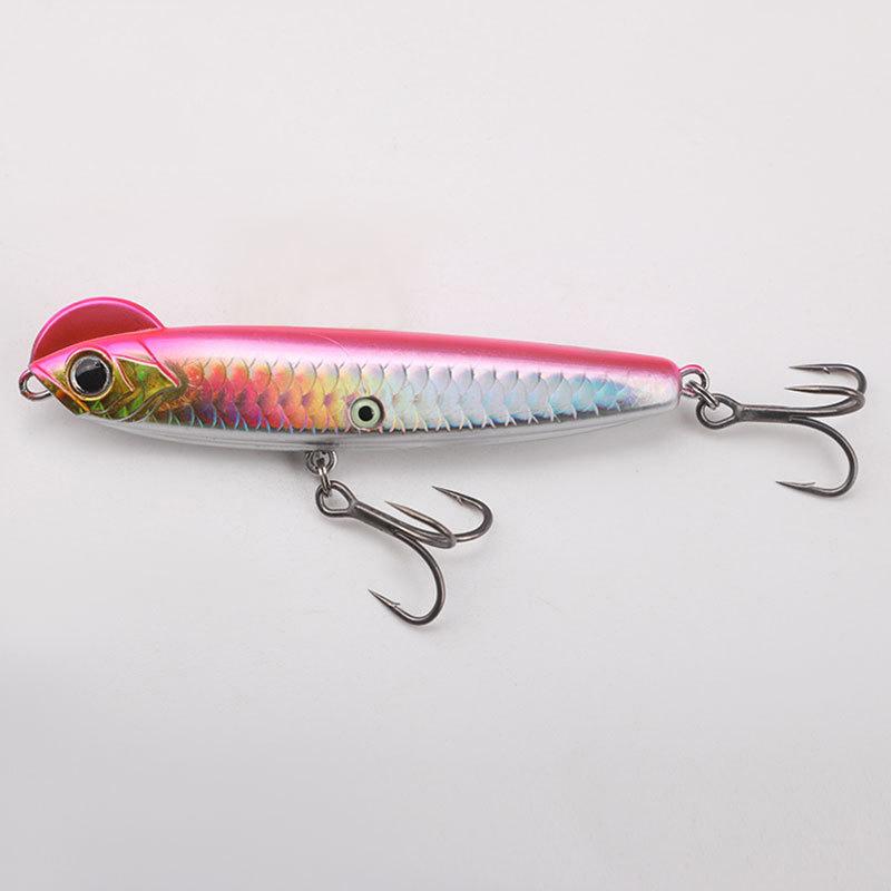 Casting Cockscomb Pencil Road Runner Fake Bait 10G/14G/18G Solid Sinking Pencil Road Runner Triple Hook Full Swimming Layer