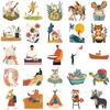 50-Set Minimalist Children's Storybook Cartoon Stickers - Fun DIY Decals
