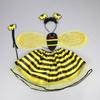 4Pieces Bees Costume for Adult Women Honeybee Costume Set Halloween Cosplay Costume Fun Pretend Play Accessories
