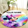 Personalized M-Minnie Round Chair Office Rug - Perfect for Mat, Office Chair & More - Ideal Gift for Birthdays and Holidays