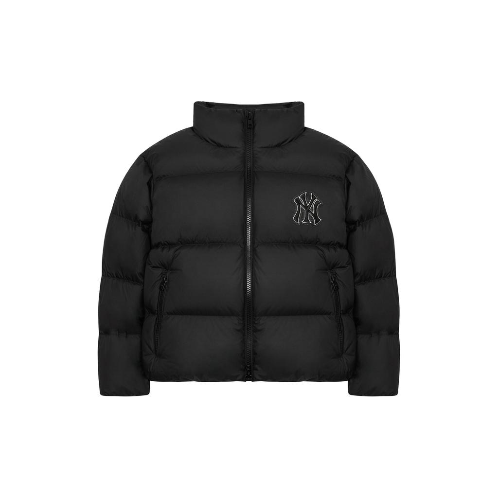 MLB New York Yankees Printed Stand Collar Long Sleeve Down Jacket Short Version Unisex Jacket Black 3ADJM1026-50BKS